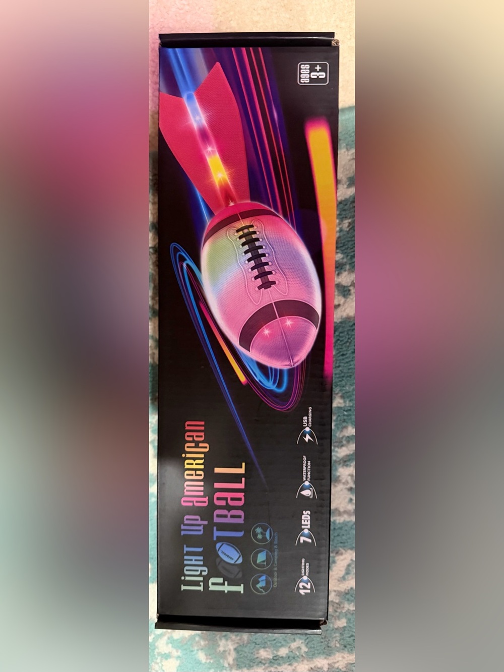 LED Light-Up Football w/ 12 Lighting Modes